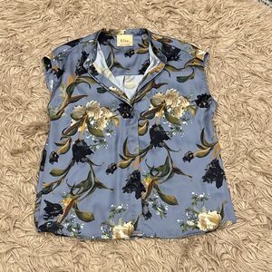 Elie Tahari floral blouse small